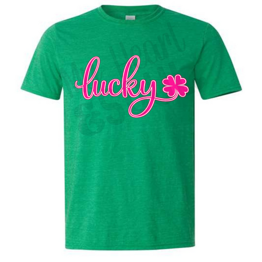 St Patrick's Day Hot Pink Lucky