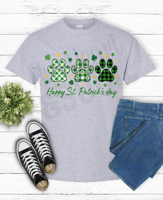 St Patrick's Day Dog Paws